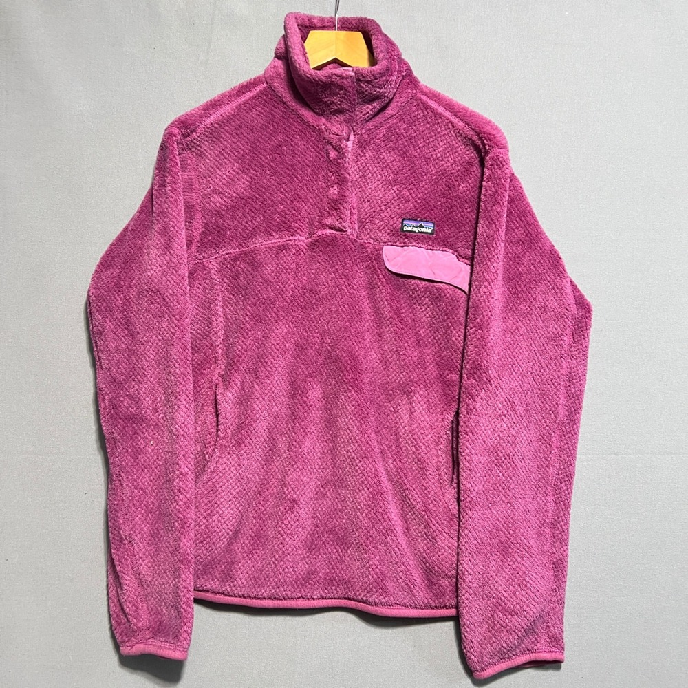 Patagonia Re-Tool Snap-T Fleece Pullover Magenta Pink Womens Medium 25442
